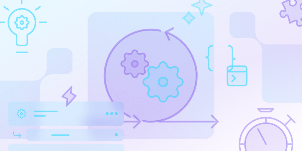 Abstract gears and time management concepts